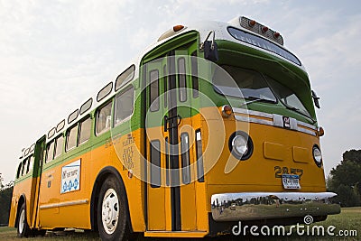 Restored bus Rosa Parks Editorial Stock Photo