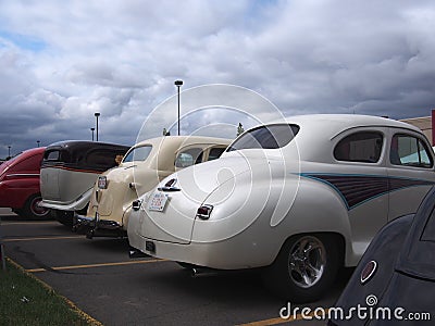 Restored Classic Vintage Vehicles Editorial Stock Photo