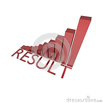 Result success graph Stock Photo