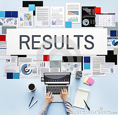 Results Assessment Effect Efficiency Evaluate Concept Stock Photo