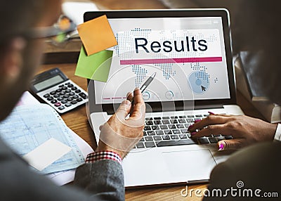 Results Efficiency Evaluate Outcome Progress Concept Stock Photo