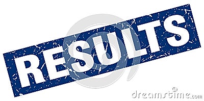 Results stamp Vector Illustration