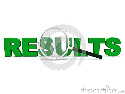 Results Word Shows Score Result Or Achievement Stock Photo