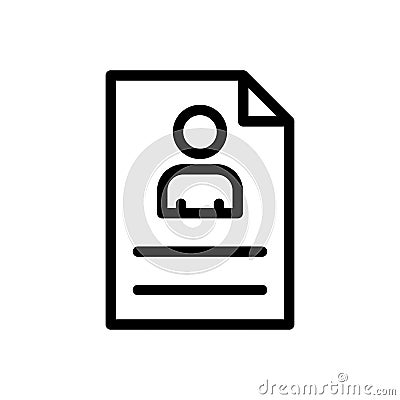 Resume file Vector Illustration