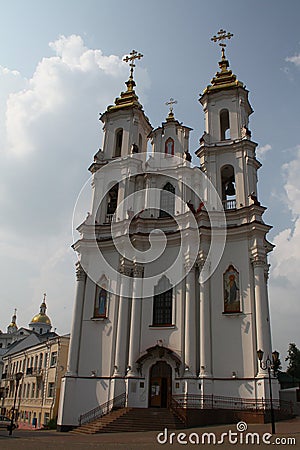 The Resurrection church. Belarus, Vitebsk Stock Photo