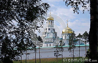 Resurrection New Jerusalem stavropigialny monastery. Place of interest of the city of Istra situated near Moscow. Russia. Stock Photo