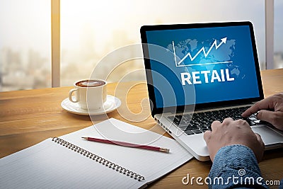 RETAIL ( Shopping Purchasing Capitalism Customer ) Stock Photo