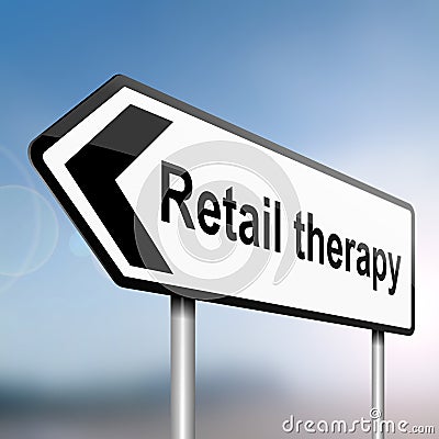 Retail therapy concept. Stock Photo