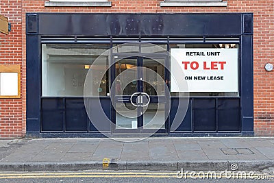 Retail To Let Stock Photo