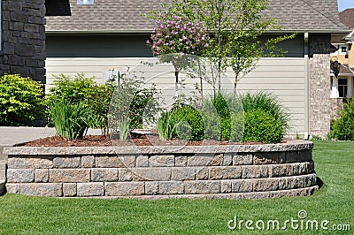 Retaining Wall Stock Photo