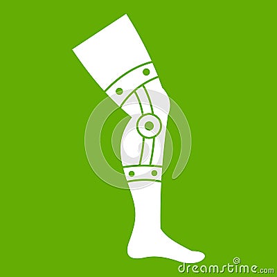 Retentive bandage icon green Vector Illustration
