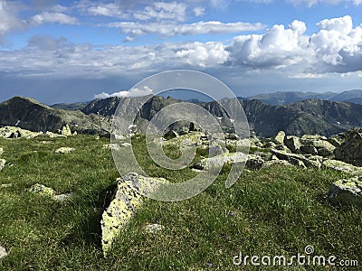 Retezat mountain crests Stock Photo