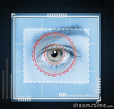 Retina scan Stock Photo