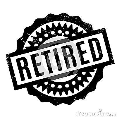 Retired rubber stamp Stock Photo