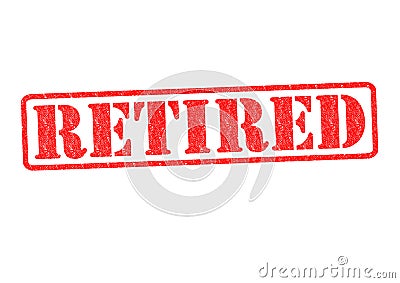 RETIRED Rubber Stamp Stock Photo