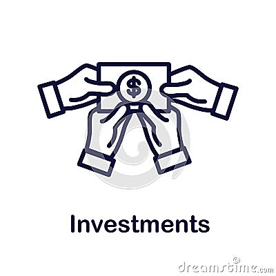 Retirement Investments and Dividend Income, Mutual Fund, IRA Icon set Vector Illustration