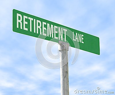 Retirement Lane Stock Photo