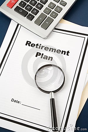 Retirement Plan Stock Photo