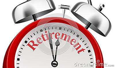 Retirement Planning Announcement Concept Stock Photo