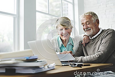 Retirement Senior Couple Lifestyle Living Concept Stock Photo