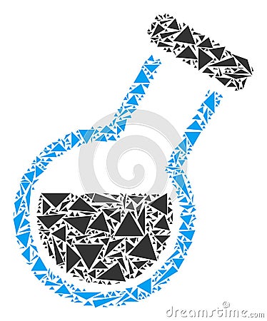 Retort Collage of Triangles Vector Illustration