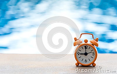 Retro alarm clock Stock Photo