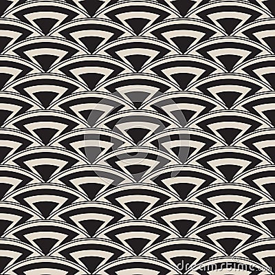 Retro antique seamless pattern in art deco style Vector Illustration