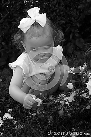 Retro baby Stock Photo