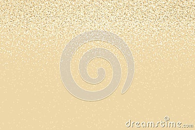 Retro background with falling small confetti. Abstract design with beige round sequins Stock Photo