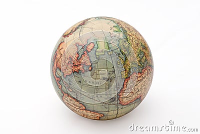 Retro ball globe Stock Photo