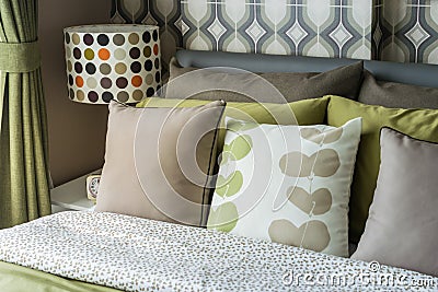 Retro bedroom style Stock Photo