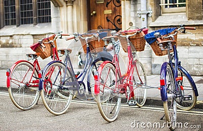 Retro bicycles bikes Stock Photo