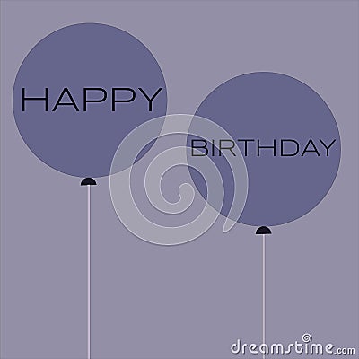 Retro Birthday card icon icon Stock Photo