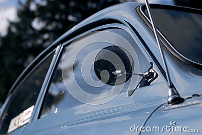 Retro blue car Stock Photo