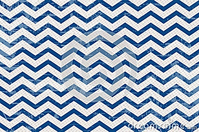 Retro blue and white striped chevron abstract background Stock Photo