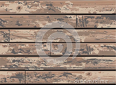 Retro Brown Wooden Wall Background with Old Distressed Timber Stock Photo