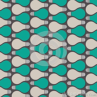 Retor bulb pattern Vector Illustration