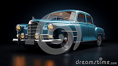 Retro Car Icon Antique Automobile Editorial Stock Photo