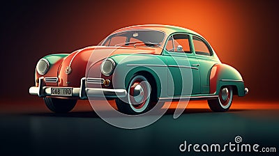 Retro Car Icon Antique Automobile Stock Photo