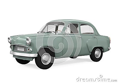 Retro Car Isolated Stock Photo