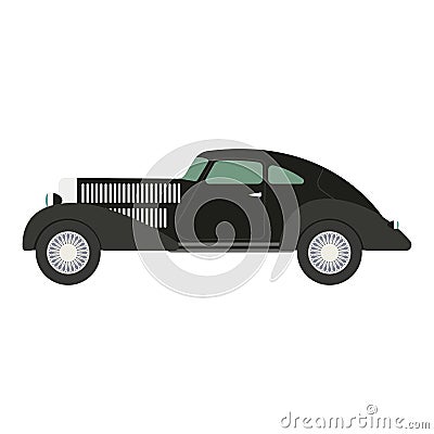 Retro car vector illustration. Vector Illustration