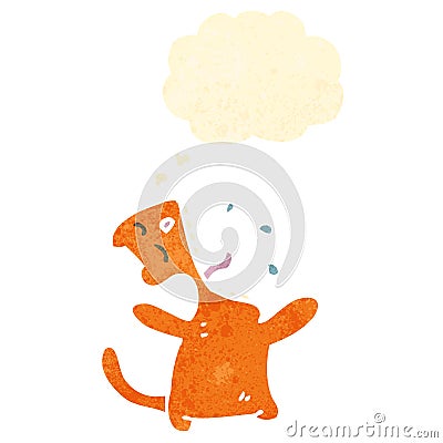 retro cartoon funny cat Vector Illustration