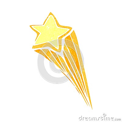 Retro Cartoon Shooting Star Royalty Free Stock Photography Retro Cartoon Shooting Star Royalty Free Stock Photography