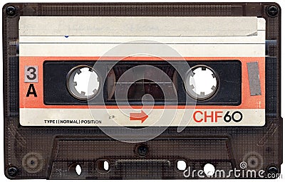 Retro Cassette Tape Stock Photo