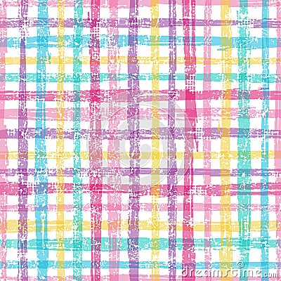 Retro checkered seamless pattern . Vector Illustration