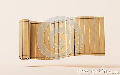 Retro Chinese acient bamboo slip, 3d rendering Stock Photo