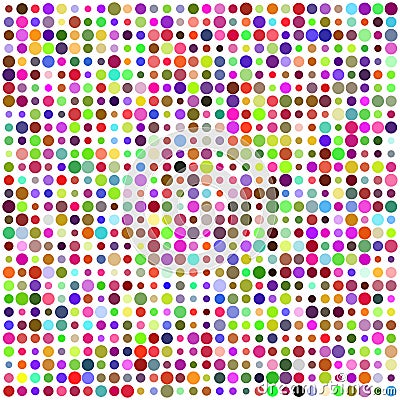 Retro circle multicolored abstract pattern Vector Illustration