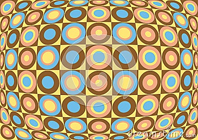 Retro colorful pattern. Vector Vector Illustration