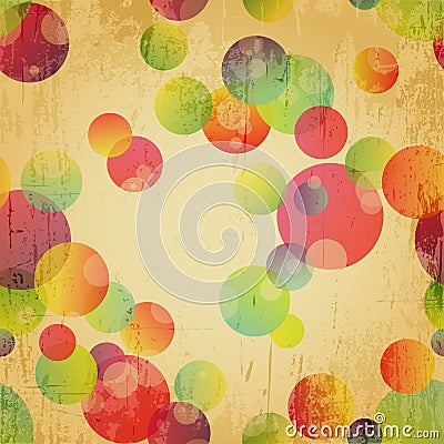 Retro Colorful Seamless Pattern Wallpaper Stock Photo