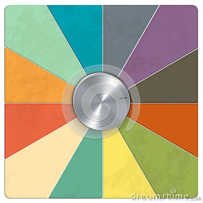 Retro dial background Vector Illustration